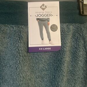 Reverse Fleece Jogger XXL NWT Astro Teal Athleisure Lounge Sporty Effortless
